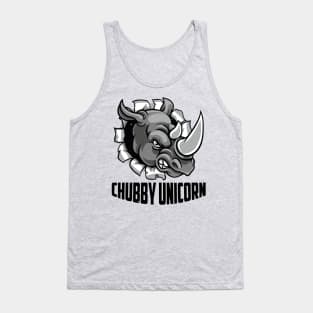 Angry Chubby Unicorn Rhino Gift Tank Top